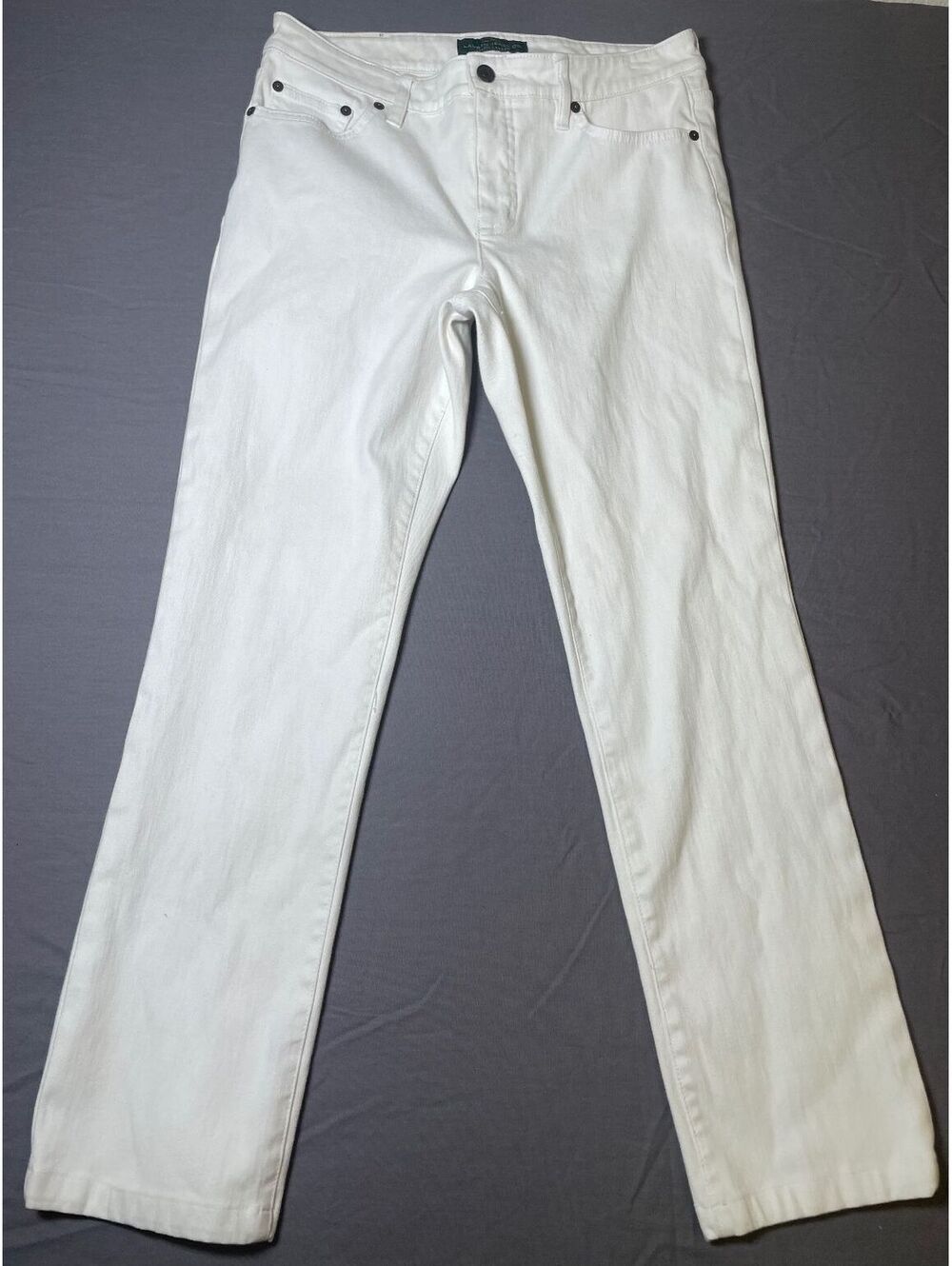 Lauren Ralph Lauren Vintage Women’s White Denim High Rise Jean Size 8-149